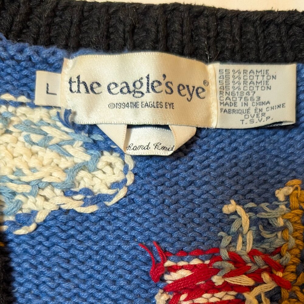 Vintage 1994 Collectable Eagles Eye Teacher Sweater - Picture 3 of 4